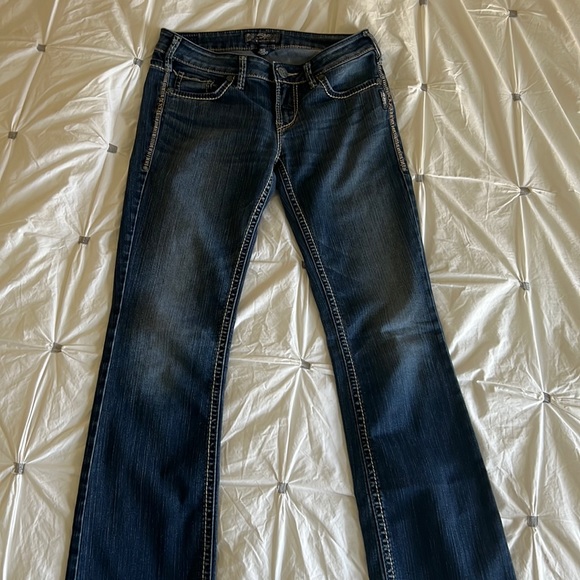 Silver Aiko Bootcut Jeans - Picture 1 of 5